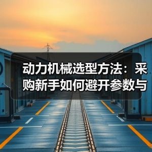 动力机械选型方法：采购新手如何避开参数与功率匹配误区
