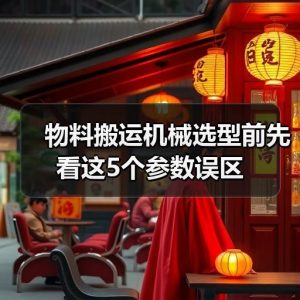 物料搬运机械选型前先看这5个参数误区