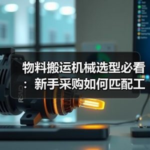 物料搬运机械选型必看：新手采购如何匹配工况与型号参数