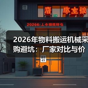 2026年物料搬运机械采购避坑：厂家对比与价格费用分析